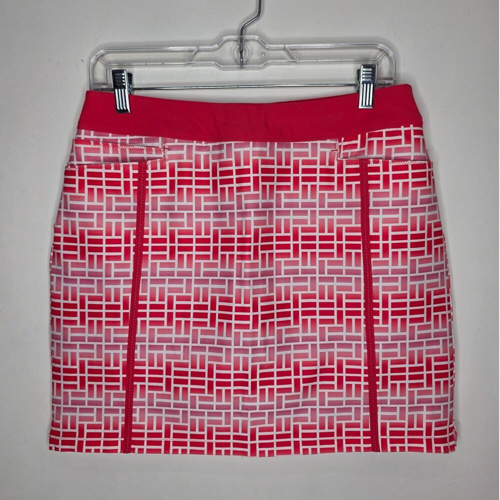 Adidas pink white activewear skort skirt - small - tennis golf pickleball